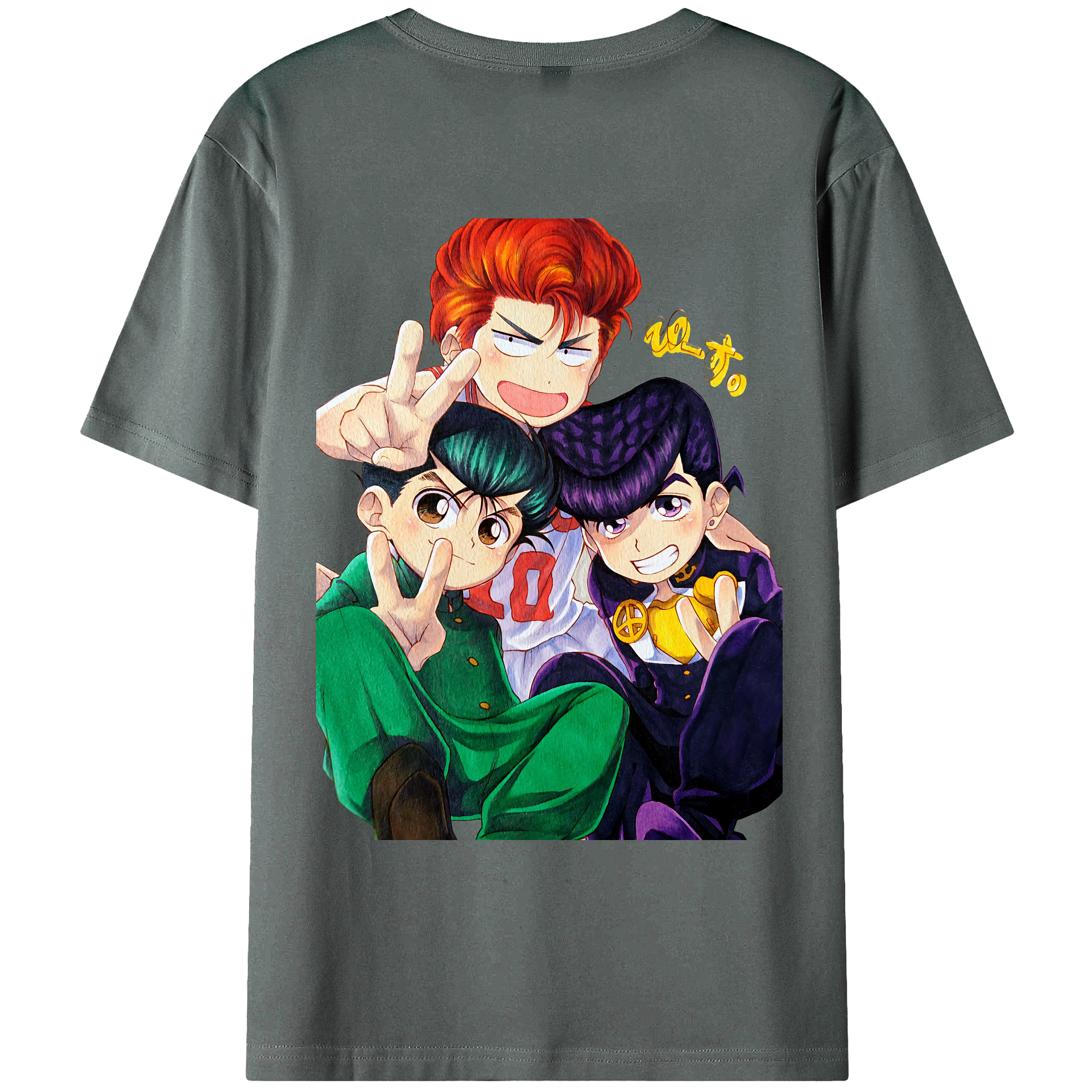 （画像用） SLAM DUNK／スラムダンク 綿100％ メンズ半袖Tシャツ（バックプリント） 通気性